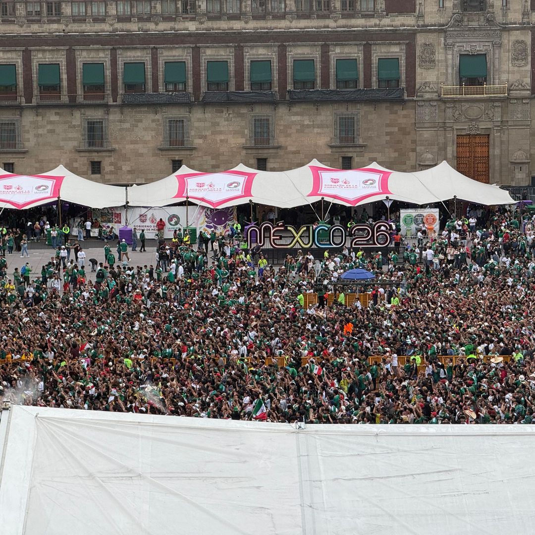 Así se ve el zócalo en este momento. Foto: N+